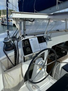 helm, Lagoon 380, catamaran for sale