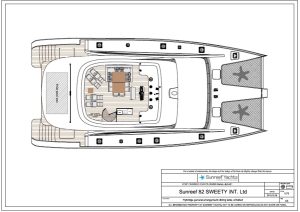diagram, Sunreef 82 DD, catamaran for sale
