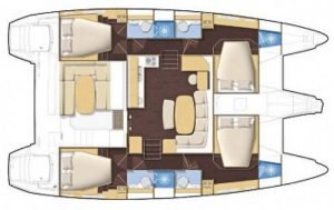 Lagoon 420 layout drawing 3