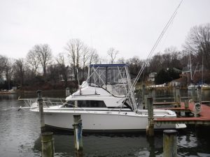 exterior, Bertram 33, trawler for sale