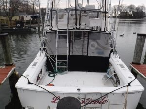 cockpit, Bertram 33, trawler for sale