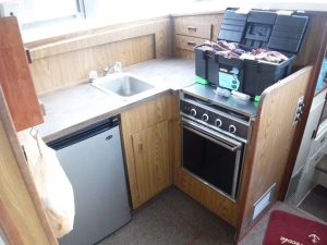 interior, Bertram 33, trawler for sale