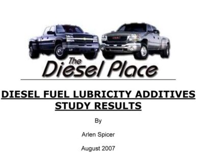 Fuel Additives for Marine Diesel Engines