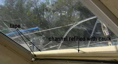 Fixing the infamous Catalac Catamaran window leaks