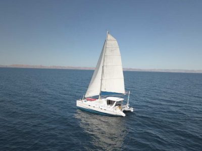 What are the parts of a catamaran called?