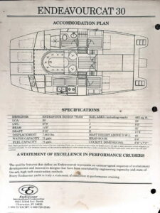 Endeavour 30 layout drawing 3