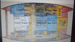Prout 37 Snowgoose Elite layout drawing 5