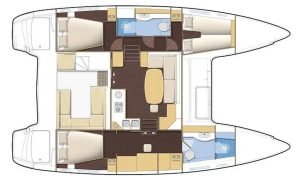 Lagoon 400 layout drawing 2