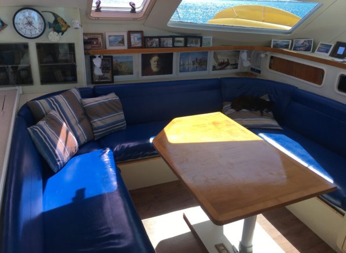 salon, Voyage 47 Mayotte, catamaran for sale