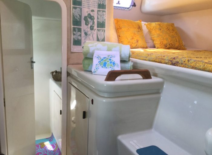 bed, Voyage 47 Mayotte, catamaran for sale