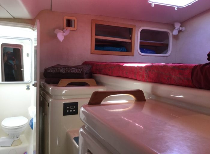 bed, Voyage 47 Mayotte, catamaran for sale
