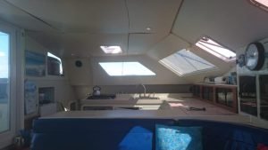 salon, Voyage 47 Mayotte, catamaran for sale