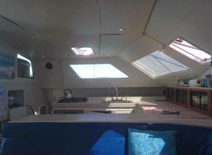 salon, Voyage 47 Mayotte, catamaran for sale