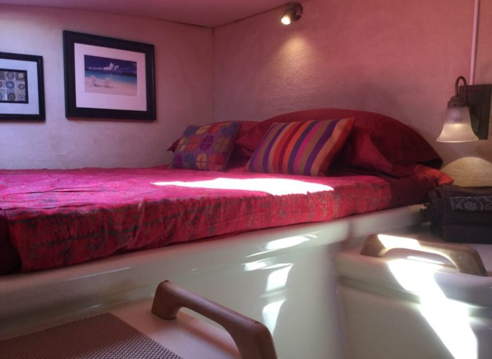 bed, Voyage 47 Mayotte, catamaran for sale