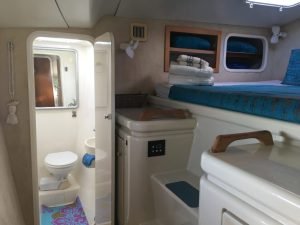 bath, Voyage 47 Mayotte, catamaran for sale