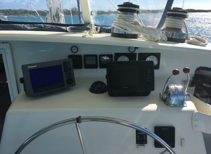 helm, Voyage 47 Mayotte, catamaran for sale