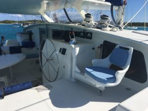 cockpit, Voyage 47 Mayotte, catamaran for sale