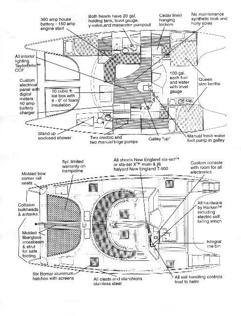 Manta 40 layout drawing 5