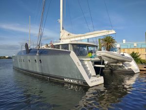 exterior, Moxie 61, catamaran for sale