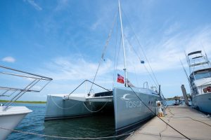 exterior, Moxie 61, catamaran for sale