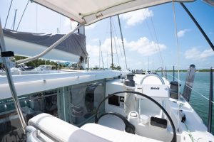 cockpit, Moxie 61, catamaran for sale