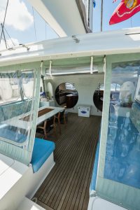 cockpit, Moxie 61, catamaran for sale
