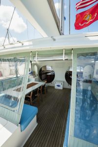 cockpit, Moxie 61, catamaran for sale