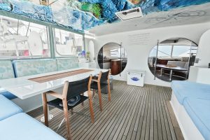 cockpit, Moxie 61, catamaran for sale