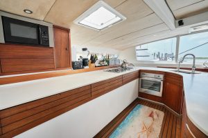 interior, Moxie 61, catamaran for sale