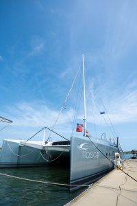exterior, Moxie 61, catamaran for sale