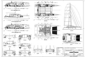 diagram, Moxie 61, catamaran for sale