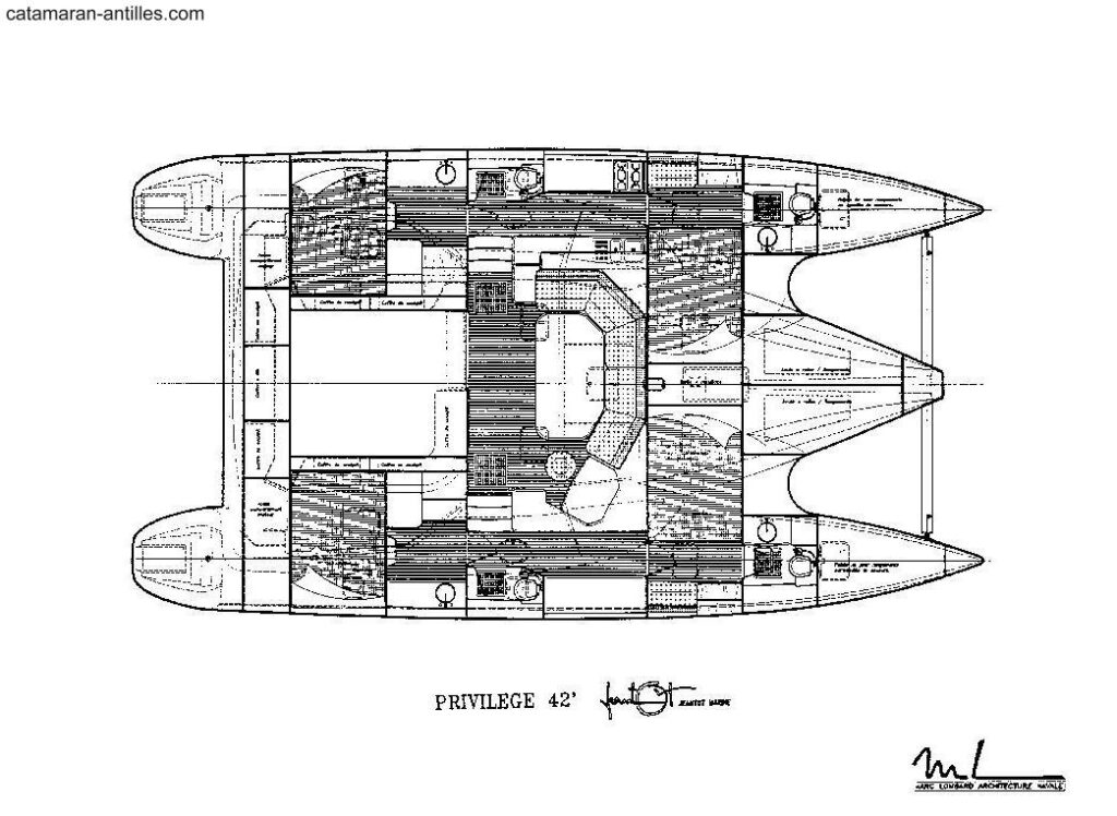 Privilege 42 layout drawing 2