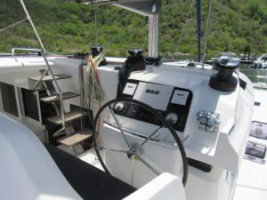 helm, Lagoon 450, catamaran for sale