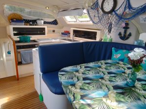 salon, Leopard 38, catamaran for sale