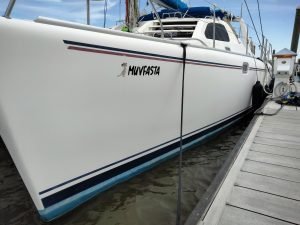 exterior, Leopard 38, catamaran for sale