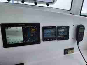 navigation station, Dean 365, catamaran for sale
