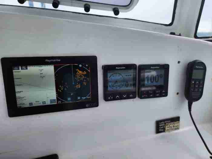 navigation station, Dean 365, catamaran for sale