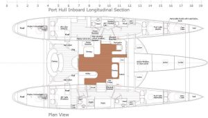 diagram, Custom, catamaran for sale