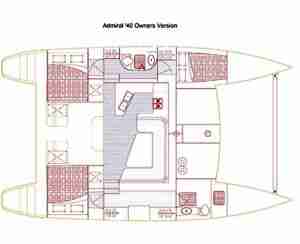 Admiral 40 layout drawing 1