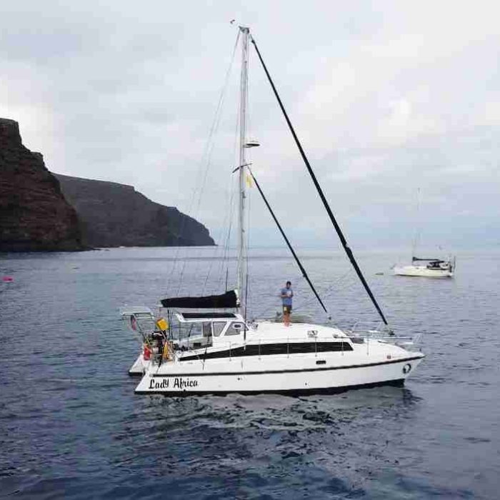 exterior, Dean 365, catamaran for sale