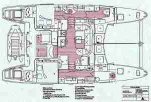 Catana 431 layout drawing 3