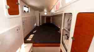bed, Dean 365, catamaran for sale
