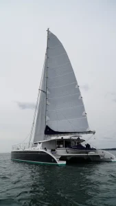 underway, Lidgard 73 Executive, catamaran for sale