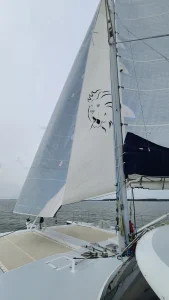 underway, Lidgard 73 Executive, catamaran for sale