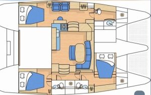 Lagoon 420 layout drawing 4