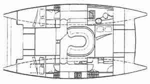 Prout 37 Snowgoose layout drawing 1