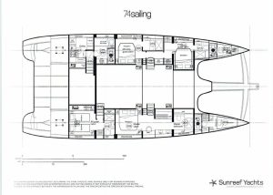 Sunreef 74C layout drawing 1