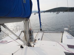deck, Admiral 38, catamaran for sale