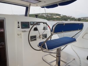 helm, Admiral 38, catamaran for sale
