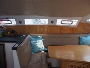 salon, Admiral 38, catamaran for sale